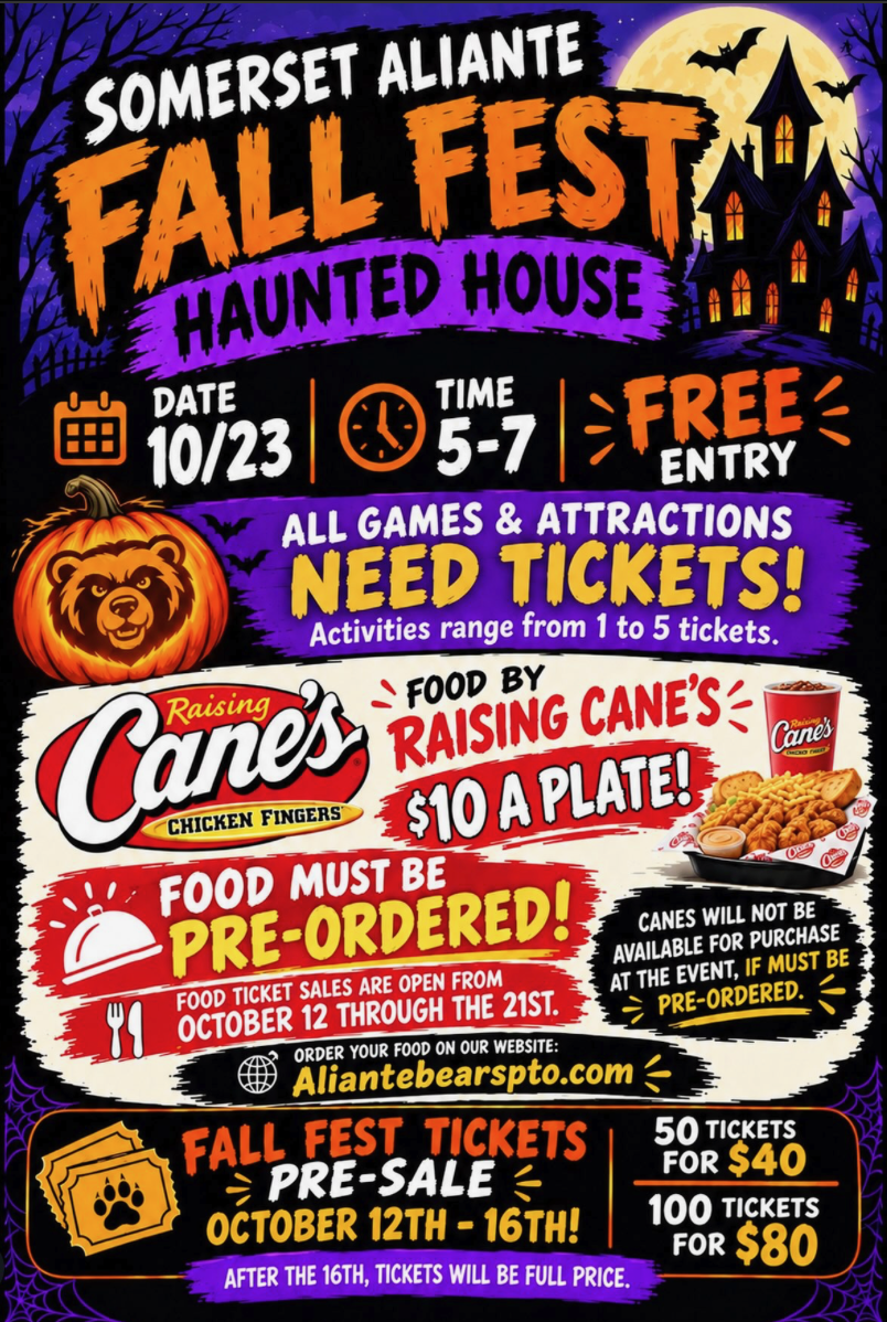 Somerset Aliante Fall Fest 2026 flyer